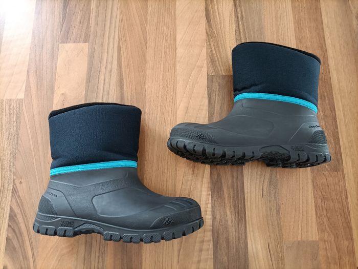 Bottes de neige ski quechua bleu marine gris 28-29 - photo numéro 6