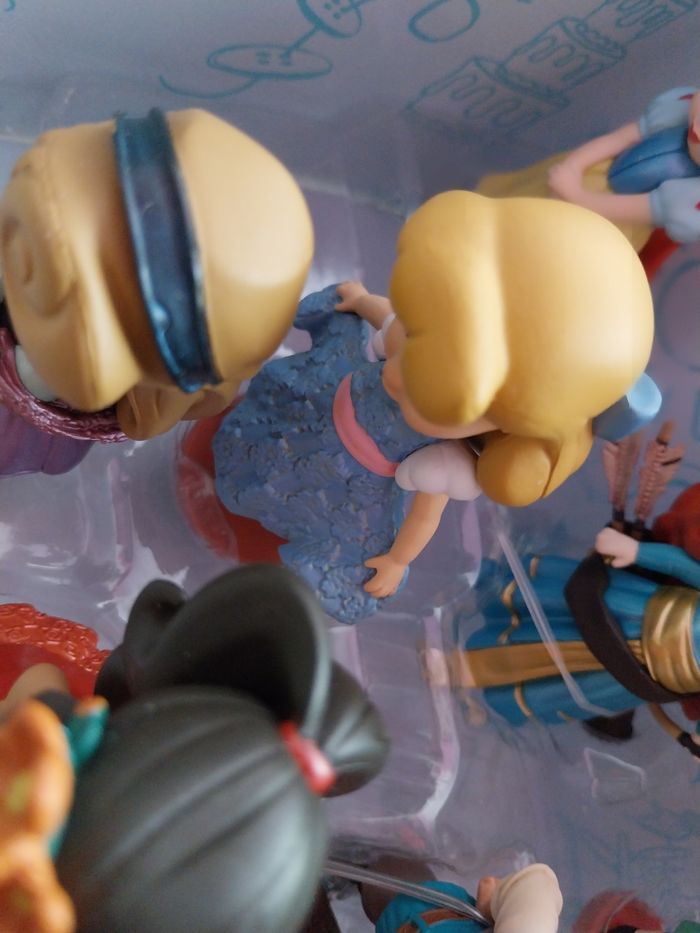 5 Figurines Animators Cendrillon Mulan Aurore Jasmine Blanche-Neige Disney Mini-Animator Disney Coffret - photo numéro 3