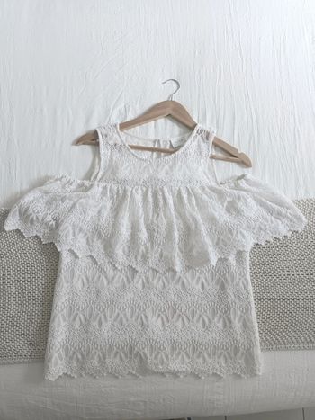 Joli top en dentelle blanche Vila Clothes taille 36