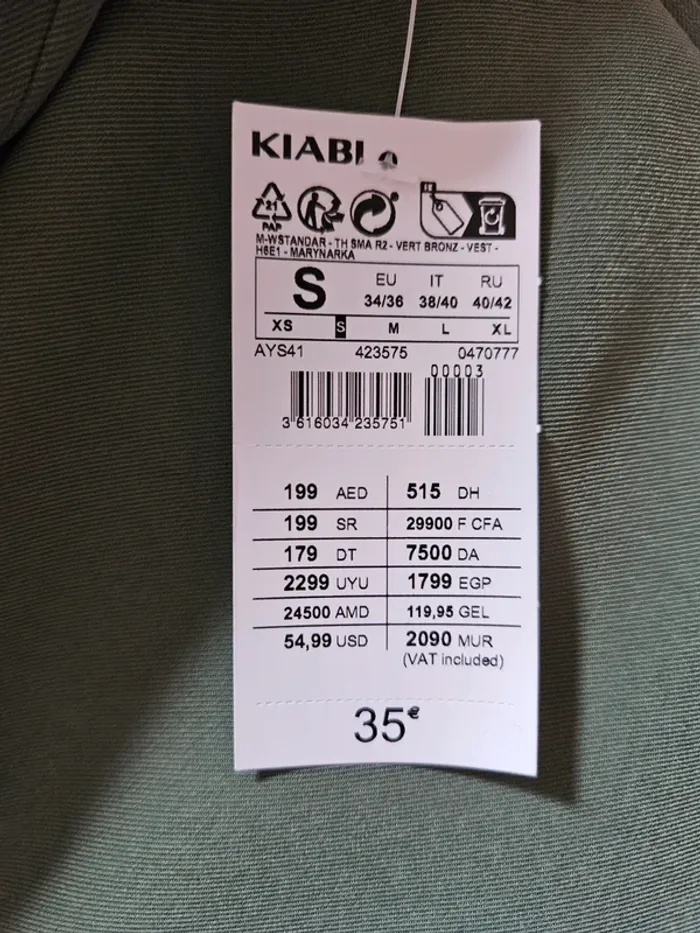 Veste Kiabi taille S - photo numéro 4