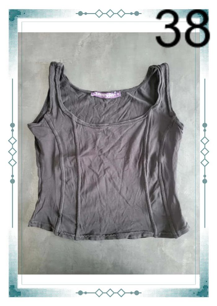 débardeur noir / jennyfer / 38