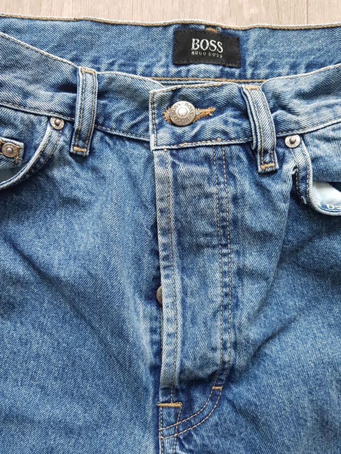 Jean Hugo Boss bleu coupe droite taille w32 - photo numéro 3