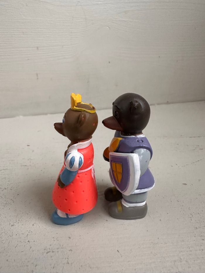 Figurine petit ours brun chevalier et princesse - photo numéro 4