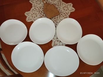 6 assiettes ovales