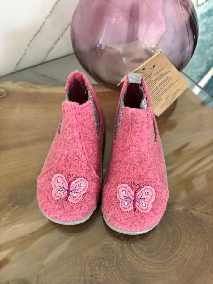 Chaussons feutrine fille Befado rose 21 - photo numéro 2