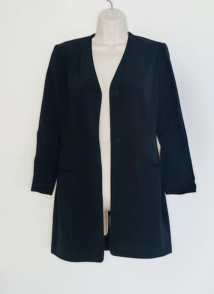 Veste tailleur chic blazer noir 🇨🇵 JC Trigon  - 34/ XS à 36/S - photo numéro 6