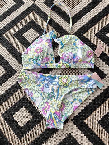 Maillot de Bain Fleuri  Taille S 36 - Neuf