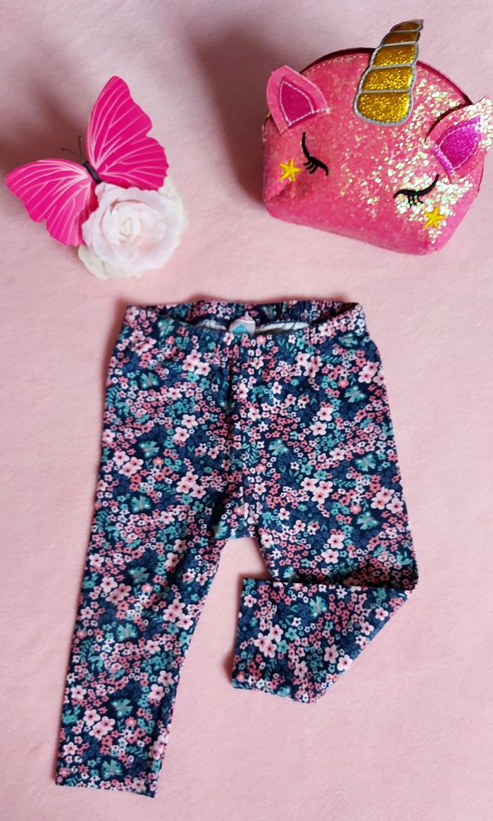 Legging fleurie 12 mois
