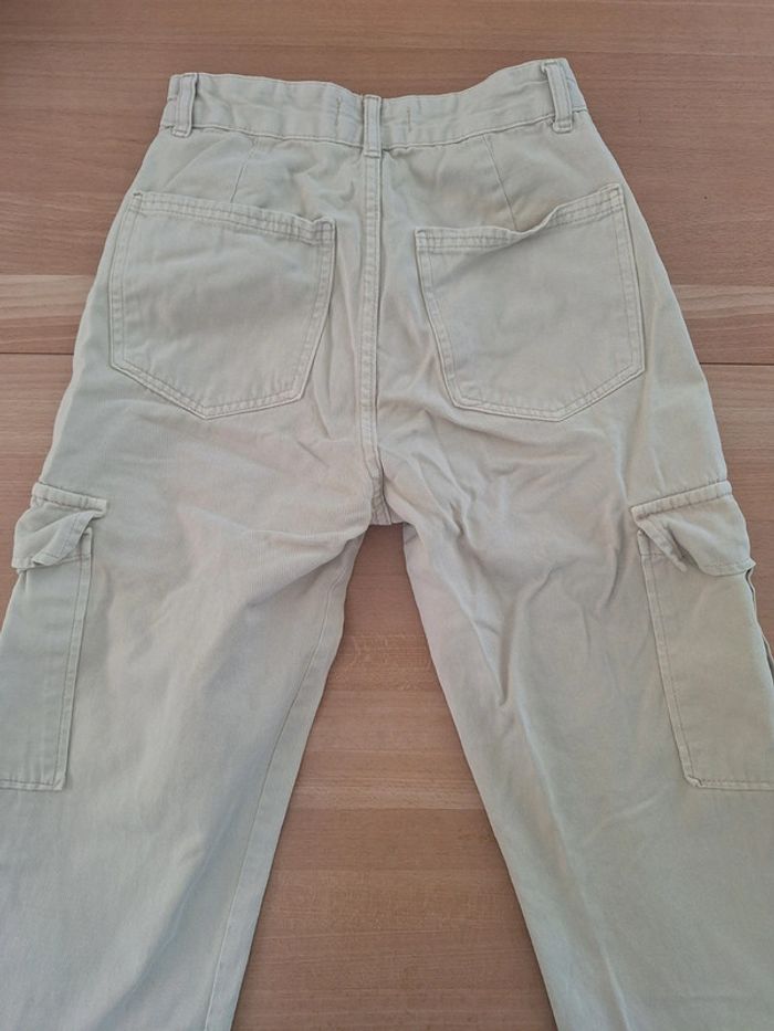Jean pantalon beige cargo Jennyfer S 36 - photo numéro 4