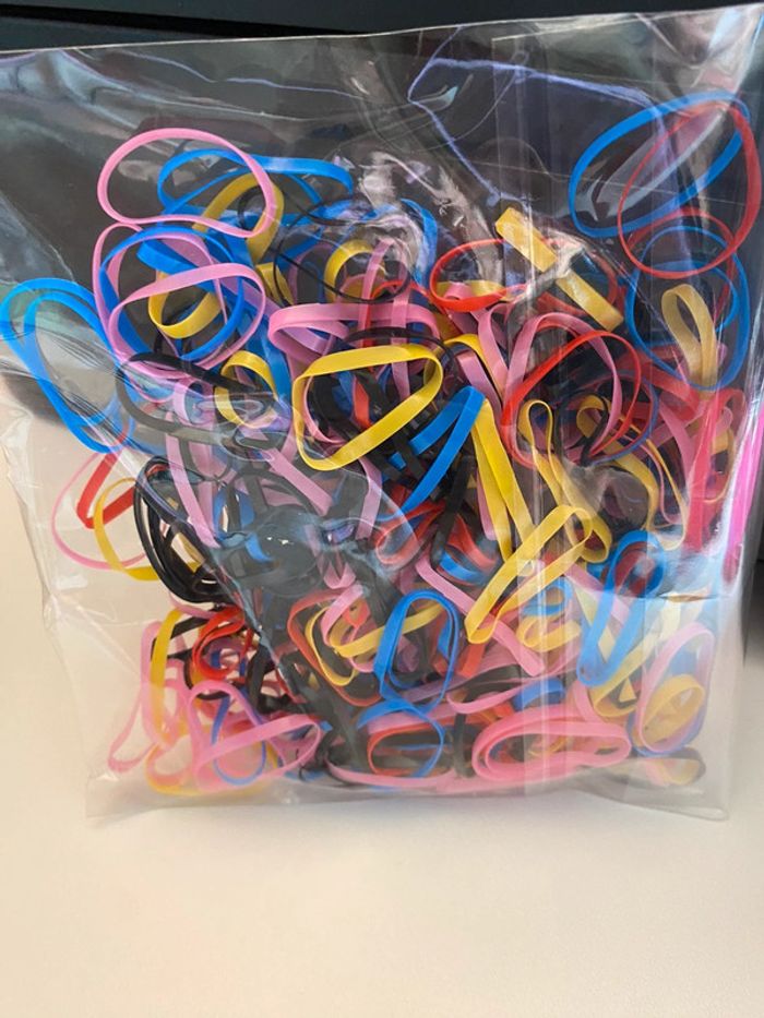Gros lots d’élastiques cheveux enfants - photo numéro 3