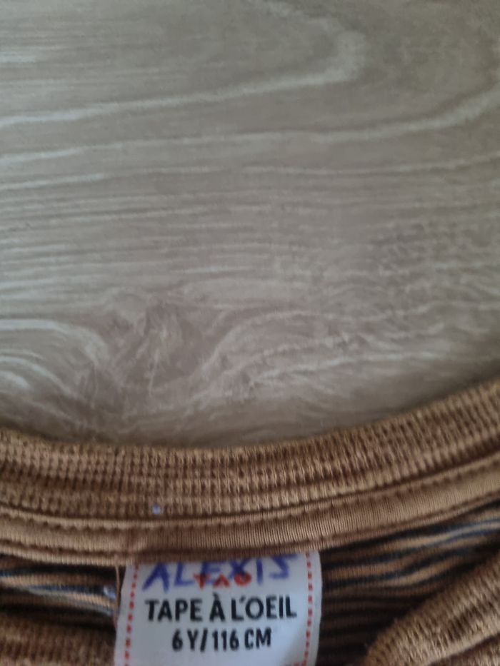 T-shirt manches longues 6 ans camel - photo numéro 4