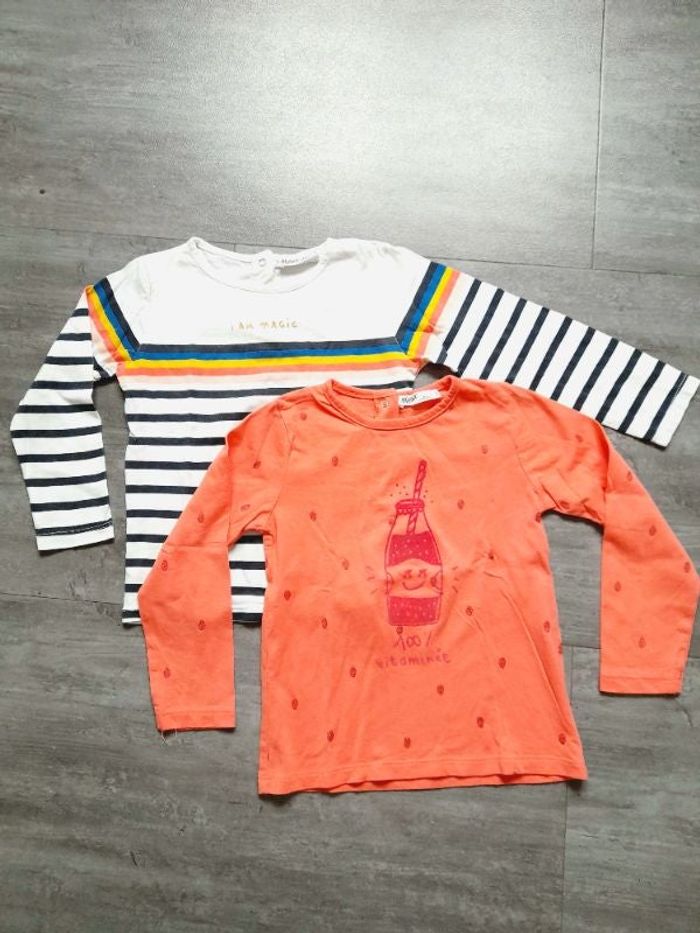 Lot de 2 Tee-shirts manches longues