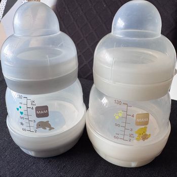 Lot 2 biberons MAM 130ml