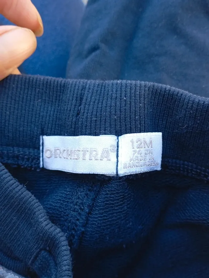 Lot 3 pantalons de jogging Orchestra 12 mois - photo numéro 3