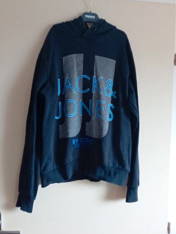 Pull à capuche noir Jack&Jones