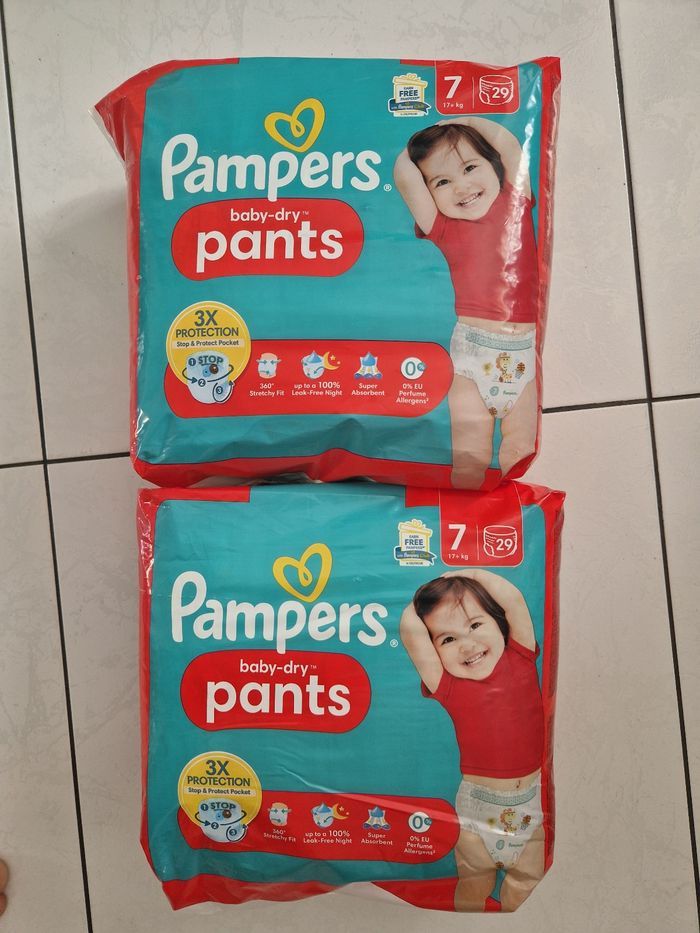 58 pants taille 7 pampers