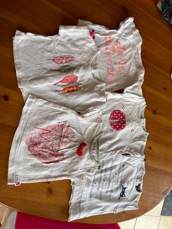 Lot de 5 teeshirts manches courtes