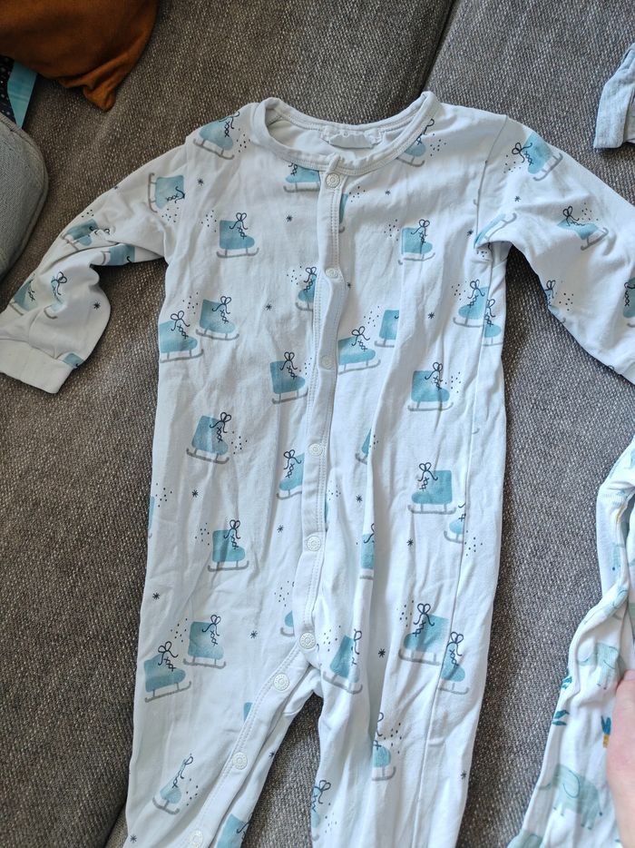 Lot pyjamas bébé coton 6 mois - photo numéro 2