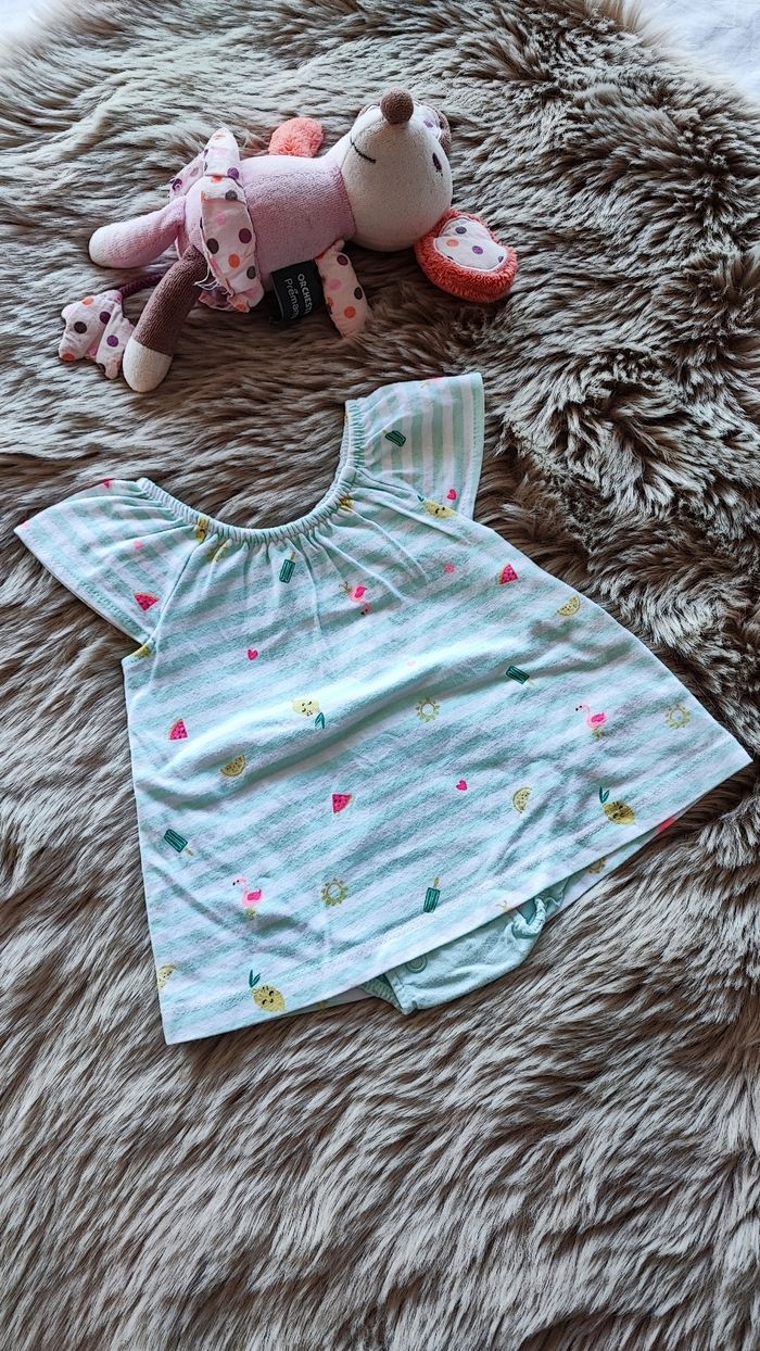 Robe body turquoise Primark 1 mois
