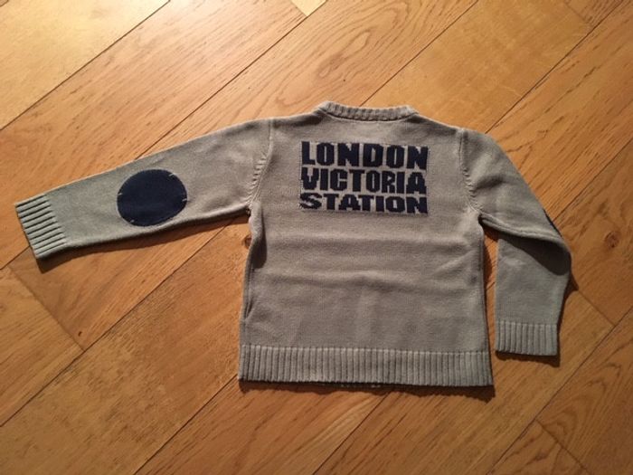 Pull kaki hiver garçon Vertbaudet 6 ans - photo numéro 2