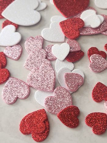 Superbe lot de 55 gommettes adhésives en mousse forme cœur 😍 