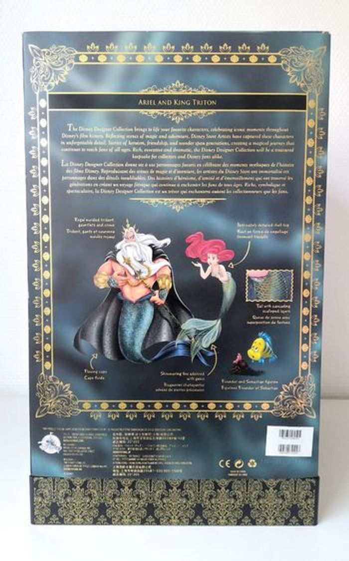 Poupée édition limitée Fairytale Ariel et Triton Disney NEUVE - photo numéro 19