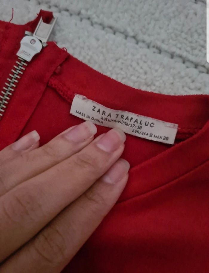 Robe rouge zara - photo numéro 3