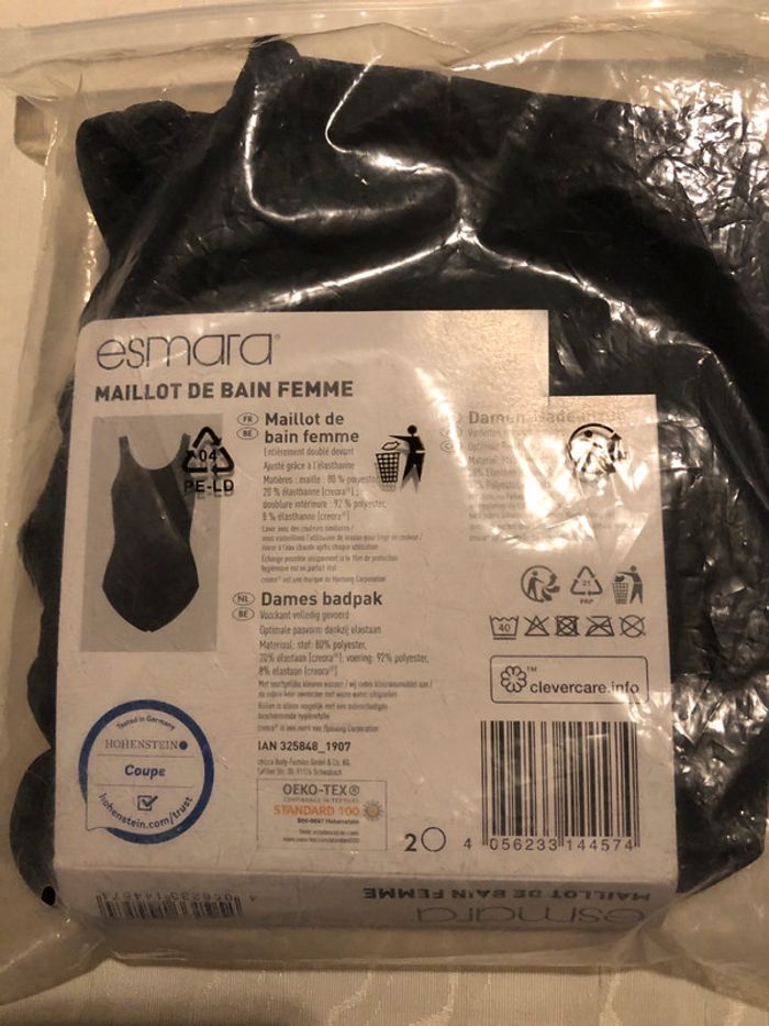 Maillot de bain noir T 40 NEUF - photo numéro 10