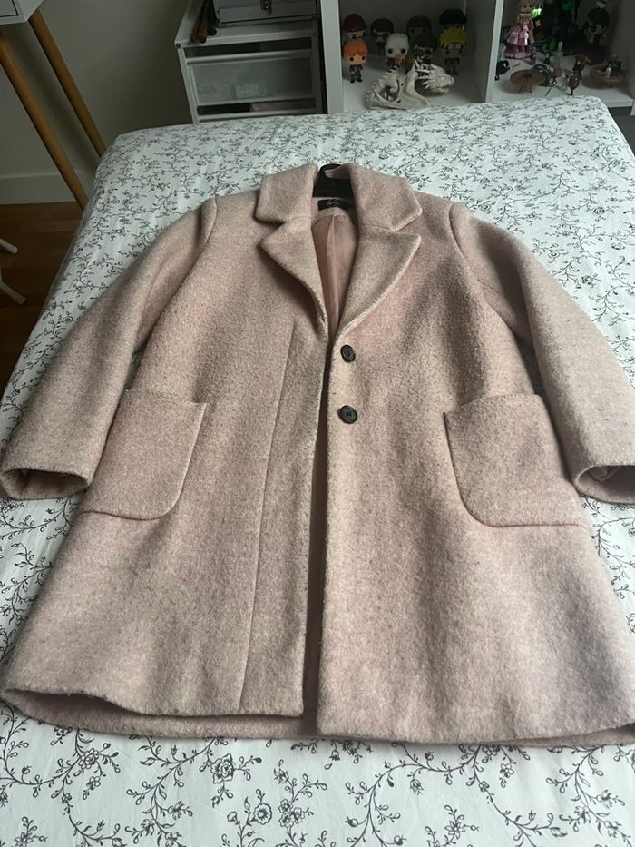 Manteau rose  only taille xs - photo numéro 9