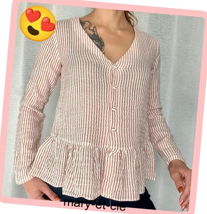 Blouse manches longues taille 34 - mademoiselle D - photo numéro 2
