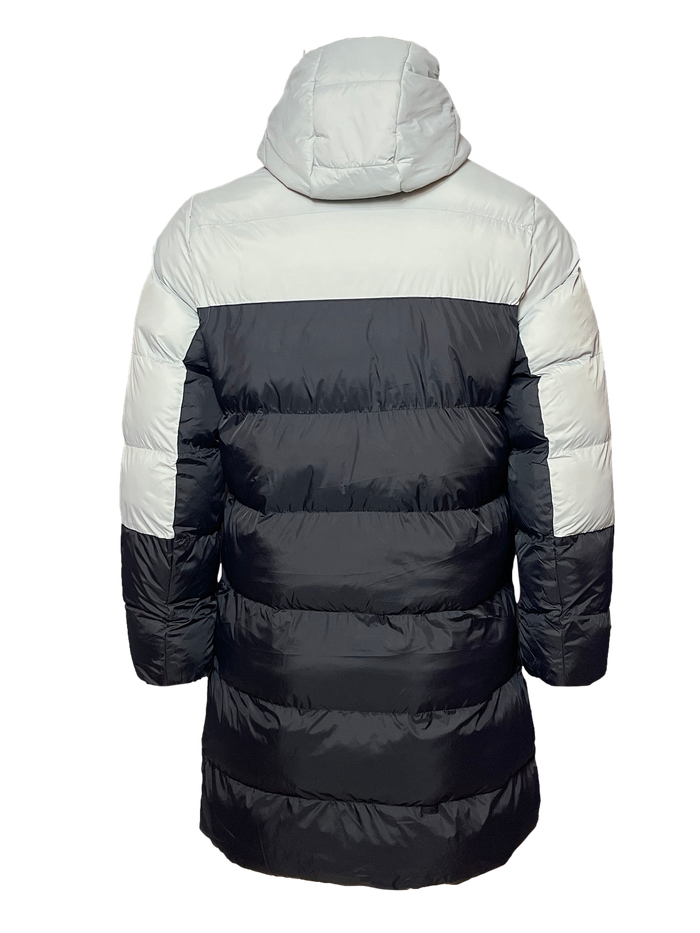 doudoune longue broderie nike grise et noir 2025 nouveauté - photo numéro 5