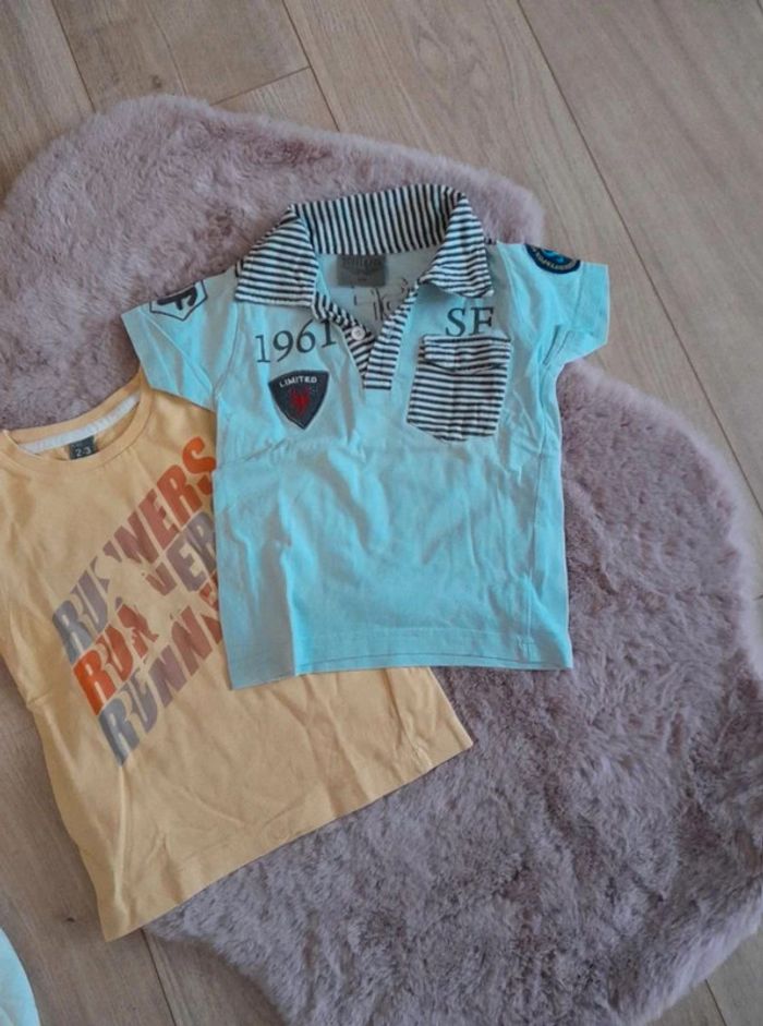 Lot polo t shirt 23 à 26 mois - photo numéro 3