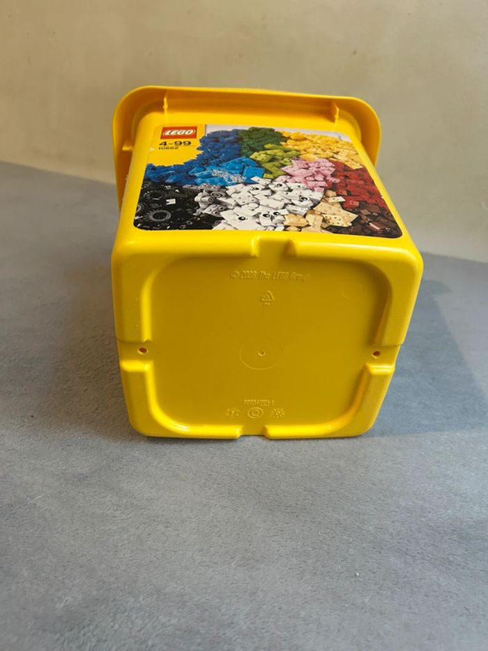 Caisse boîte lego VIDE 10662 couleur jaune - photo numéro 6