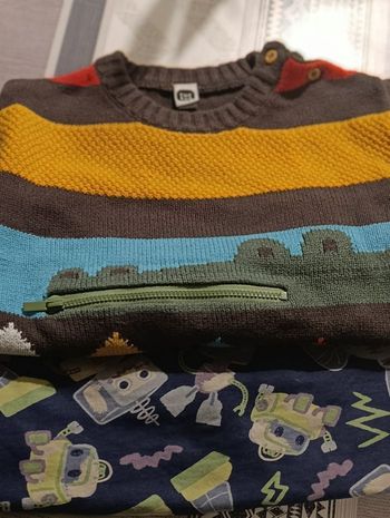 Pull garçon 24 mois lot de 2