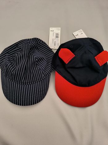 Lot de 2 casquettes petit bateau