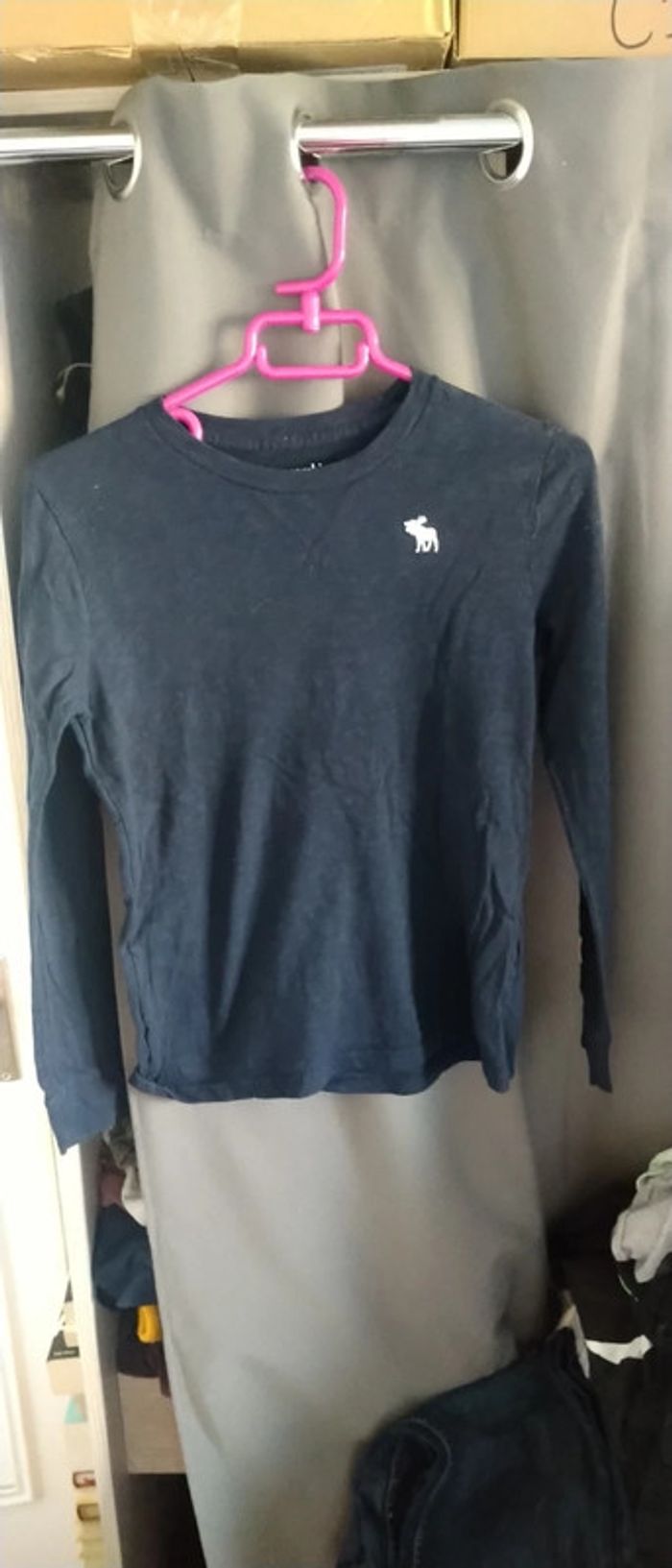 Tee shirt marine logo abercrombie garçon 11 ans - photo numéro 2