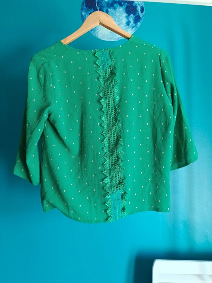 Blouse verte - photo numéro 3