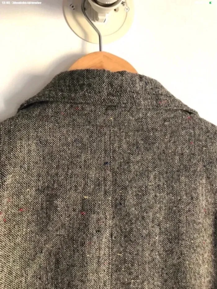 Veste blazer en laine et effet tweed taille 40/42 - photo numéro 10