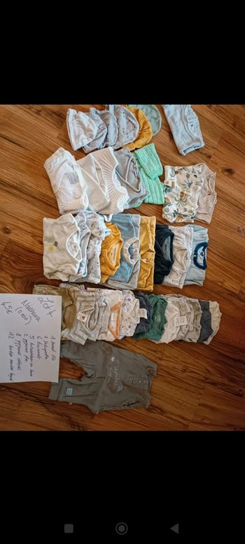 Lot vêtements naissance
