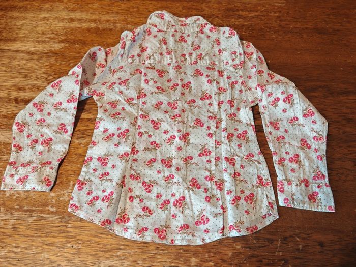 Chemise fleurie fille taille 4 ans - photo numéro 2