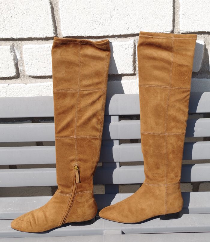 Bottes cuissardes  Mango - marron T39 - photo numéro 4