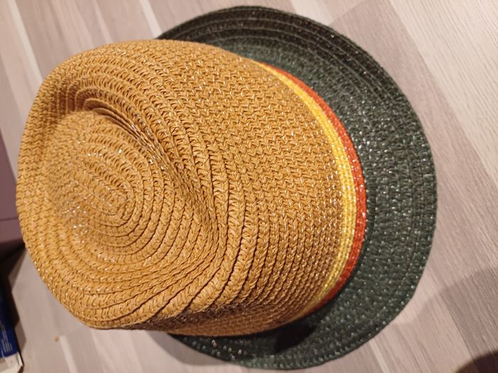 chapeau en paille, bretelles, ceinture pour garçons 18/24 mois - photo numéro 2