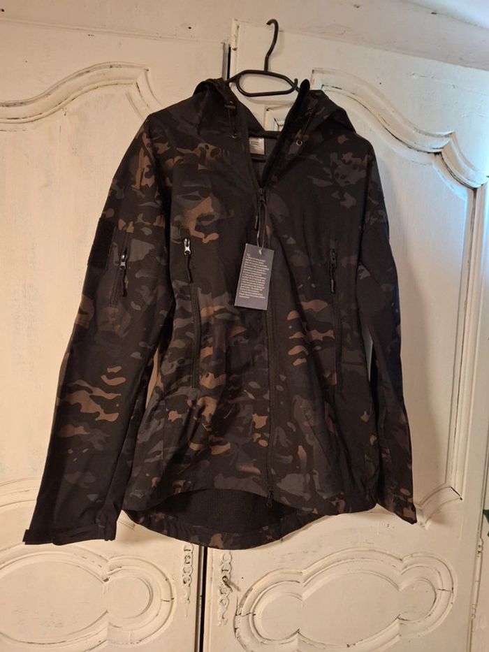Veste blouson camouflage homme outdoor tactical dress neuf taille l réglable - photo numéro 4