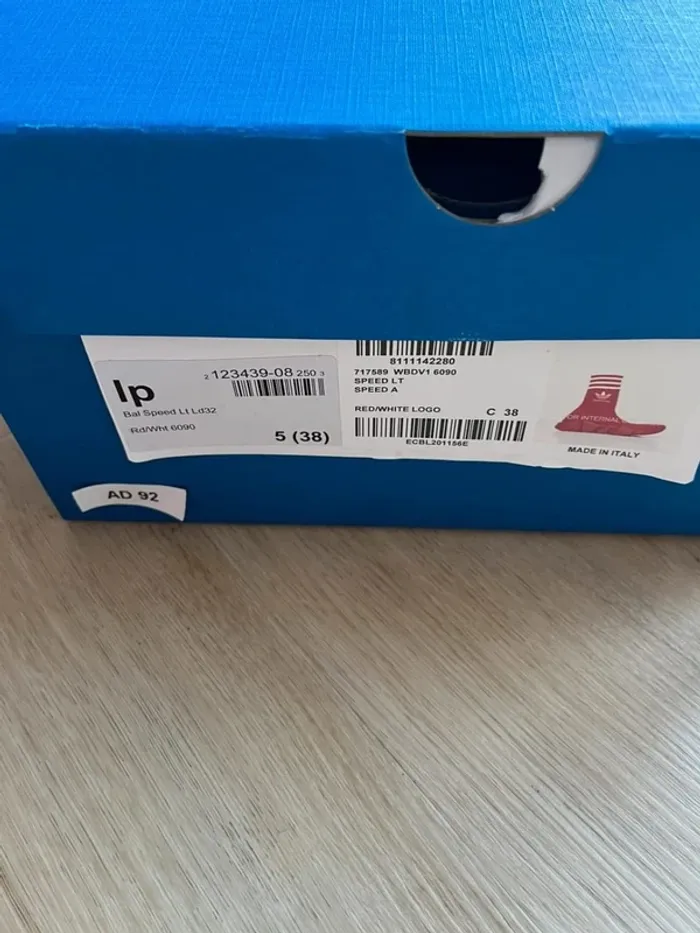 Balenciaga X Adidas Speed Traîner Red 38 - photo numéro 4