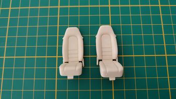 Lot x2 sièges avant pièce détachée miniature Porsche 959 1/24 Burago #B46