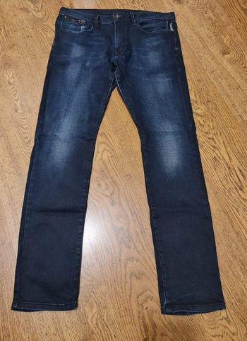 Jean skinny fit fermeture éclair bleu foncé Esprit