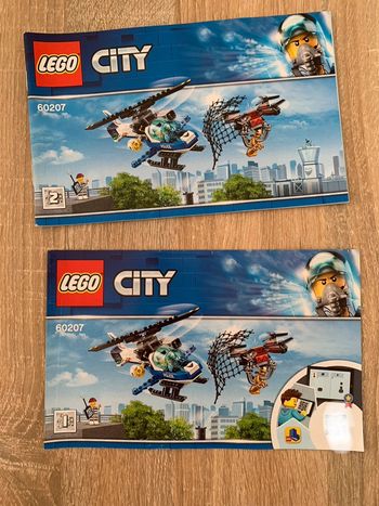 Notice ensemble lot 2 livrets Lego City 60207
