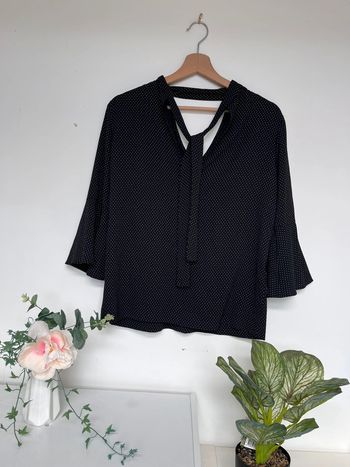 blouse à petit pois
