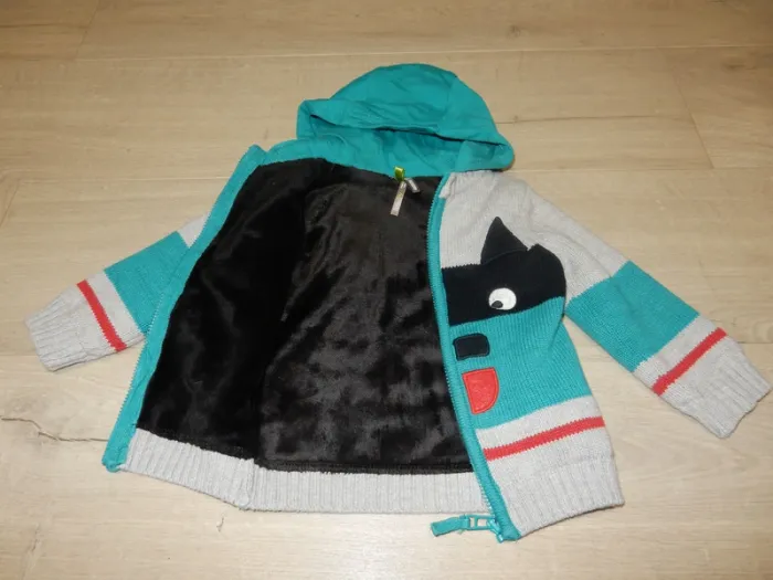 Gilet polaire à capuche 9 mois - photo numéro 2