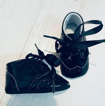 0/3 mois - chaussures vernis noires